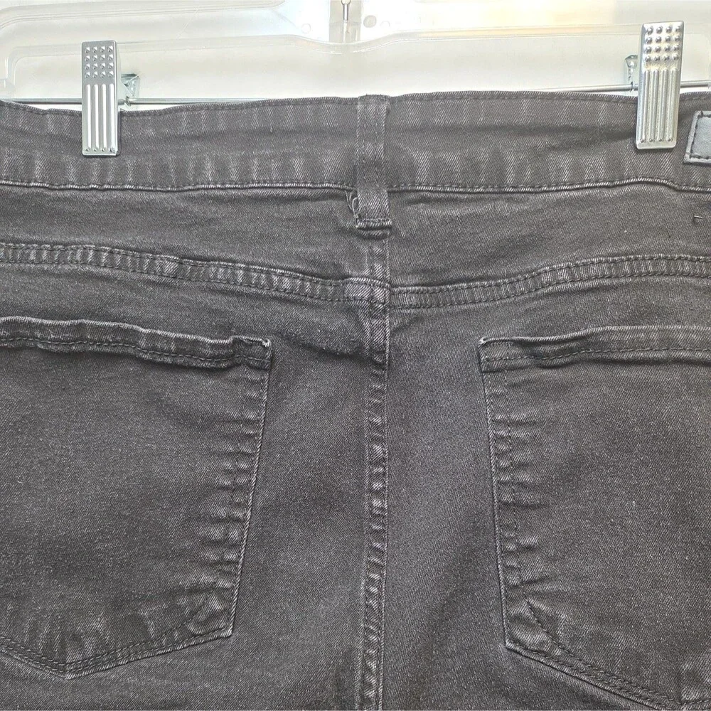Kenneth Cole Men Black Jeans Straight Leg Fit 38X32 Stretch New York NEW